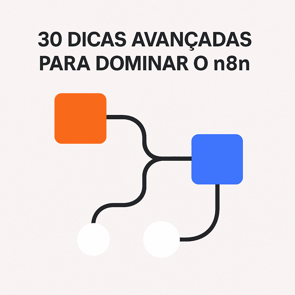 Minimalist illustration of automations flowing between nodes in an n8n workflow